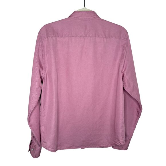 UNTUCKit Harken Pink Linen/Tencel Button Up Pocket Shirt, M - Picture 2 of 9